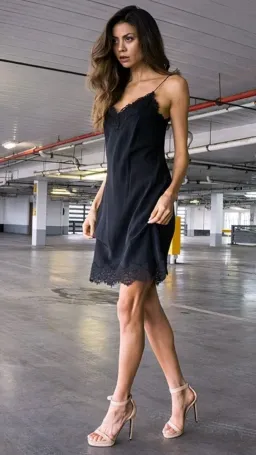 Zimmermann Lace Trim Midi Silk Slip Dress Size 3 AU 14 / US 10 Black for rent on The Volte - image 1