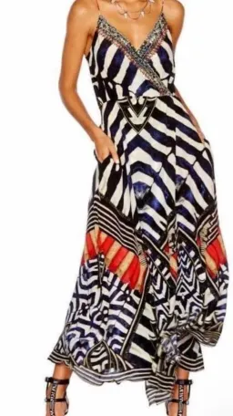 Camilla Louwalan Tales Strappy Wrap Dress Print s.XS for rent on The Volte - image 1