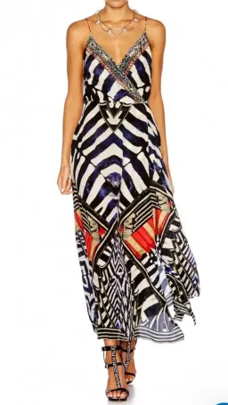 Camilla Louwalan Tales Strappy Wrap Dress Print s.XS for rent on The Volte - image 5