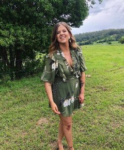 Shona Joy - Harper Puff Sleeve Mini Dress (Moss) size 12 for rent on The Volte - image 1