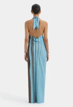 Rioja Halter Scarf Maxi Dress by SIR The Label for rent on The Volte - image 3