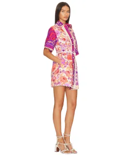 Zimmermann Raie Trimmed Shirt Dress AU Size 2/ 12 for rent on The Volte - image 3