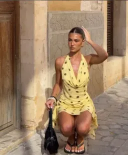 BENNI Harlow Halter Dress 6 for rent on The Volte - image 1