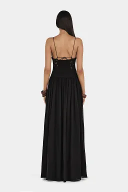 Hansen And Gretel Stephanie Maxi Dress Black Size 6 for rent on The Volte - image 4
