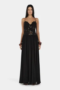 Hansen And Gretel Stephanie Maxi Dress Black Size 6 for rent on The Volte - image 1