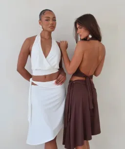 Sasha therese Luna Midi Set white  for rent on The Volte - image 2