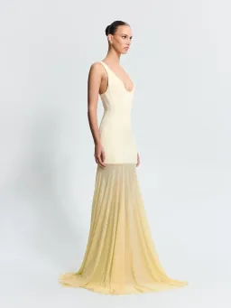 Effie Kats - Odessa Maxi Gown - Lemon - Size L (12) for rent on The Volte - image 3