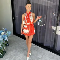 SIR. Ramona Wrap Mini Dress Size 0 (6) for rent on The Volte - image 3