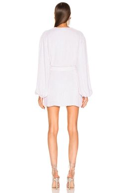 Retrofete Gabrielle Robe Dress White Size 10 for rent on The Volte - image 2