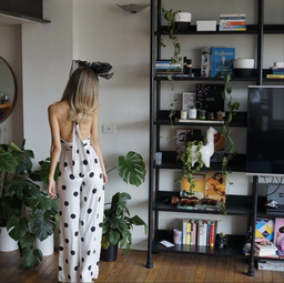 Bec & Bridge Mamita Silk Halter Jumpsuit White/Black Size 6 for rent on The Volte - image 3