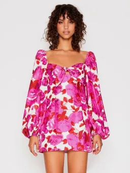 Alice McCall Lover To Lover Mini Dress Plum Print Size 4 for rent on The Volte - image 2
