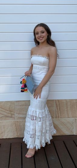 Zimmermann Wayfarer Panelled Dress White Size 8 for rent on The Volte - image 3