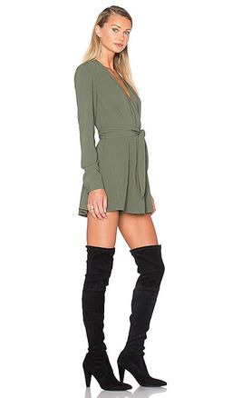The Fifth Label Above & Beyond Long Sleeve Playsuit Khaki Size 6 for rent on The Volte - image 2