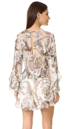 Zimmermann Karmic Flounce Playsuit Indienne Floral Size 6 for rent on The Volte - image 2