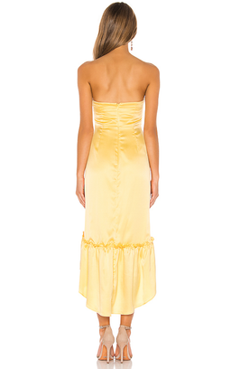 MAJORELLE TANGIER MIDI YELLOW size 8 for rent on The Volte - image 2