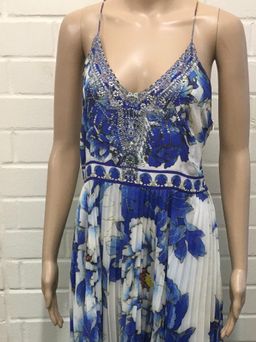 Camilla backless Dress fitted Blue Size 10 for rent on The Volte - image 1
