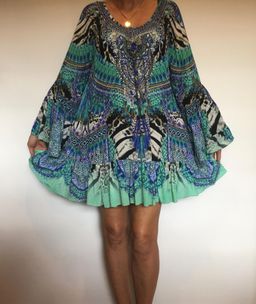 Camilla Mini Dress Blue Size 12 for rent on The Volte - image 3