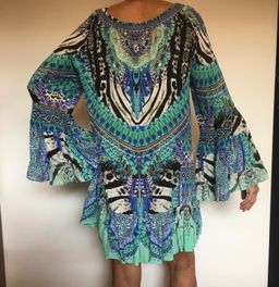 Camilla Mini Dress Blue Size 12 for rent on The Volte - image 2