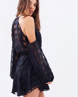 Shona Joy Perseus Open Shoulder Mini Dress Size 8 for rent on The Volte - image 2