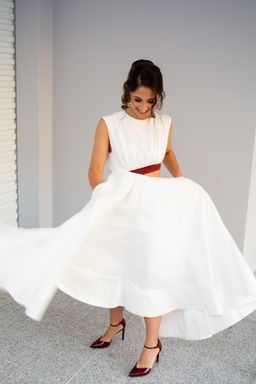 Aje Reflection Cut Out Dress White Size 6 for rent on The Volte - image 4