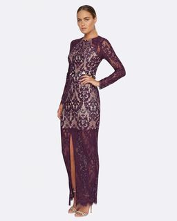 Muse by Rodeo Show Dress Burgundy Size 6 for rent on The Volte - image 2