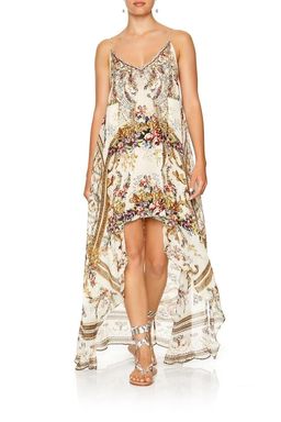 Camilla Olympe Ode Mini Dress with Sheer Overlay print Size 14 for rent on The Volte - image 1