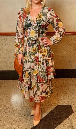 Sheike floral tier dress for rent on The Volte - image 2