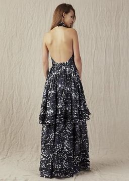 Aje Sienna Gala Dress Print Size 8  for rent on The Volte - image 2