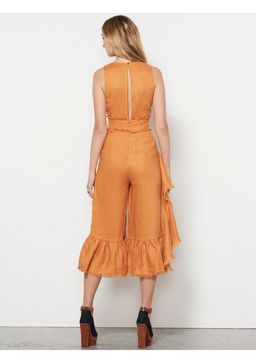 Stevie May Roosevelt Jumpsuit - Caramel for rent on The Volte - image 2