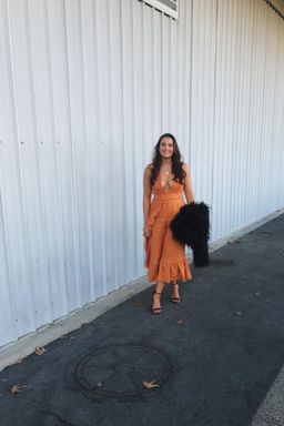 Stevie May Roosevelt Jumpsuit - Caramel for rent on The Volte - image 3