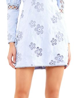 Blue Hue LS mini dress for rent on The Volte - image 4