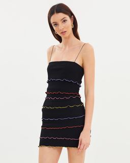 Bec & Bridge La Bambi Mini Dress Black Size AU 6 for rent on The Volte - image 2