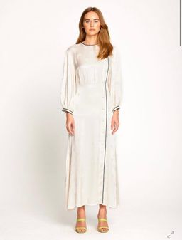 Alice McCall Hotel Lobby Midi Dress, cream in size 6 for rent on The Volte - image 1