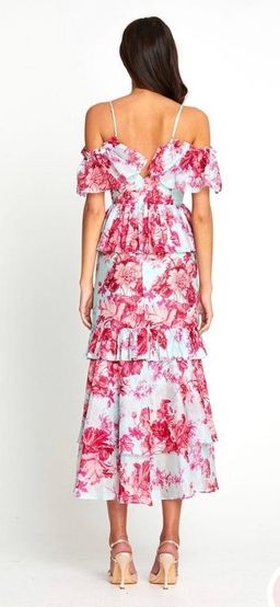 Alice McCall Flamingo Midi Dress in Spearmint in Size 6. for rent on The Volte - image 3