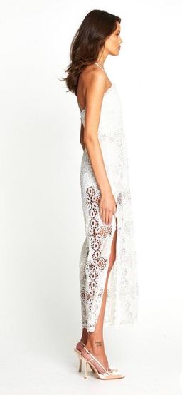 Alice McCall Diamond Veins Jumpsuit in Porcelain in Size 6 for rent on The Volte - image 3