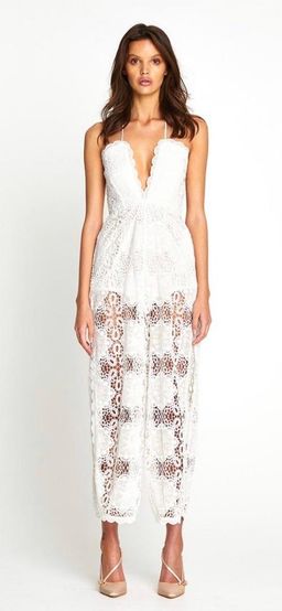 Alice McCall Diamond Veins Jumpsuit in Porcelain in Size 6 for rent on The Volte - image 4