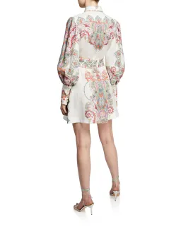 Zimmermann Ninety Six Shirt Dress Print Size 8 for rent on The Volte - image 2