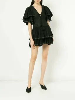 Aje Bennett Mini Dress Black Size 6 for rent on The Volte - image 1