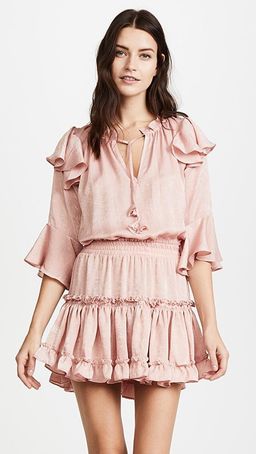 Misa Los Angeles Aliz Dress Mauve Pink Size AU 6 for rent on The Volte - image 3