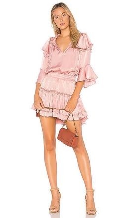 Misa Los Angeles Aliz Dress Mauve Pink Size AU 6 for rent on The Volte - image 2