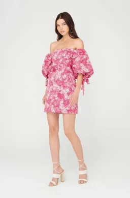 Sheike Ditsy Floral Dress Pink Size 8 for rent on The Volte - image 1