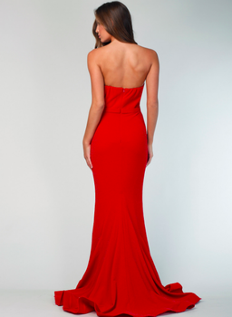 Jennifer gown red by Tina Holy size 6 for rent on The Volte - image 4