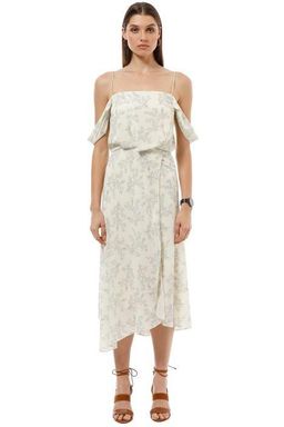 Camilla and Marc Lucia Midi Dress Print White Size 14 for rent on The Volte - image 1
