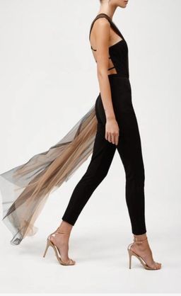 Lexi Audette Jumpsuit Black Size 8 for rent on The Volte - image 2