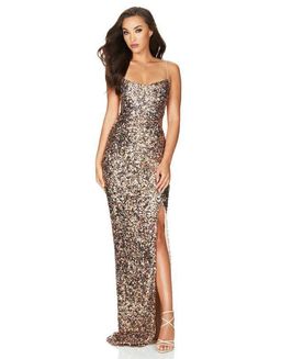 Nookie Confetti Gown size 10 for rent on The Volte - image 1