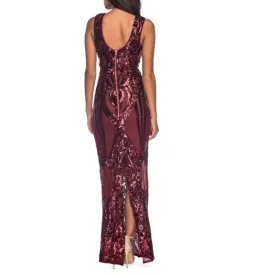 Pilgrim Dancing with Sequin Dress Burgundy Size 10 for rent on The Volte - image 2