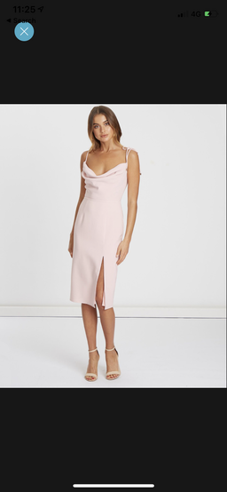 Chancery Sallie cowl neck dress pink size 8 for rent on The Volte - image 2