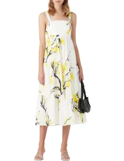 Aje Mimosa Bandeau Midi Dress Wattle Print Size 4 for rent on The Volte - image 1