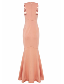 Sheike soft peach pink Maxi Dress Size 10 for rent on The Volte - image 4