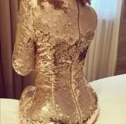 MISHA Kimberlia Dress Gold Size 12 for rent on The Volte - image 3